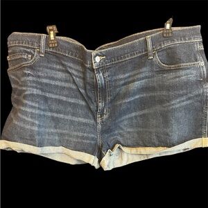 Old Navy Denim Roll Cuff Shorts Size 24 NWOT